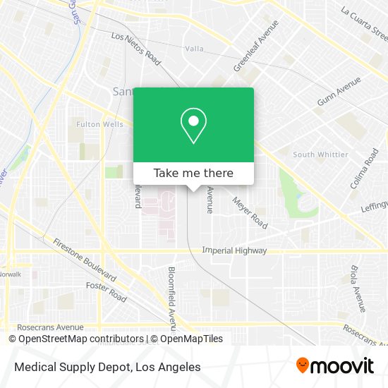 Mapa de Medical Supply Depot