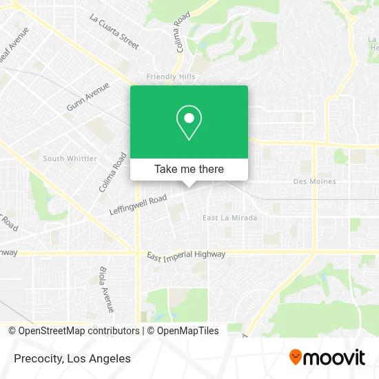 Precocity map