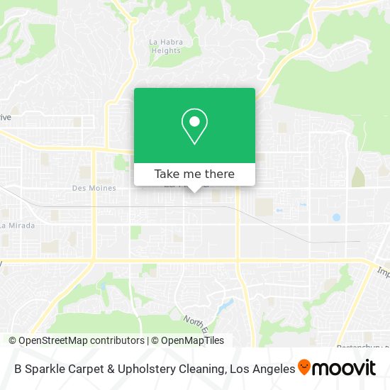 B Sparkle Carpet & Upholstery Cleaning map