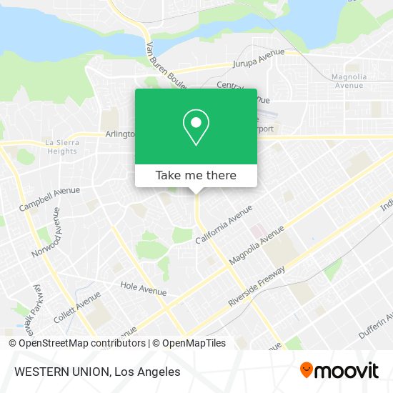 WESTERN UNION map