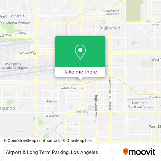Mapa de Airport & Long Term Parking
