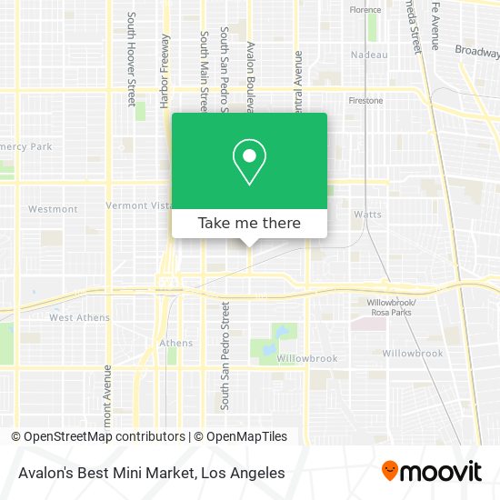 Mapa de Avalon's Best Mini Market