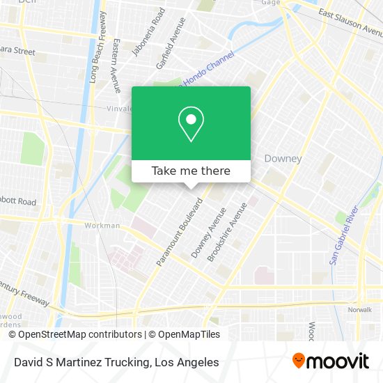 David S Martinez Trucking map