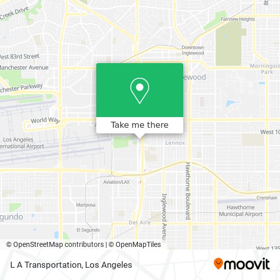 L A Transportation map