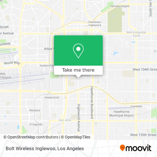 Bolt Wireless Inglewoo map