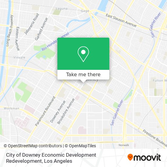 City of Downey Economic Development Redevelopment map