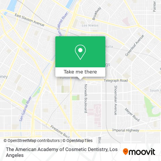 The American Academy of Cosmetic Dentistry map