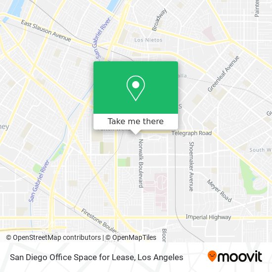 San Diego Office Space for Lease map