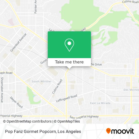 Pop Fanz Gormet Popcorn map