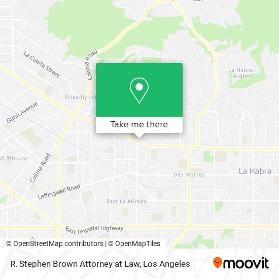 Mapa de R. Stephen Brown Attorney at Law