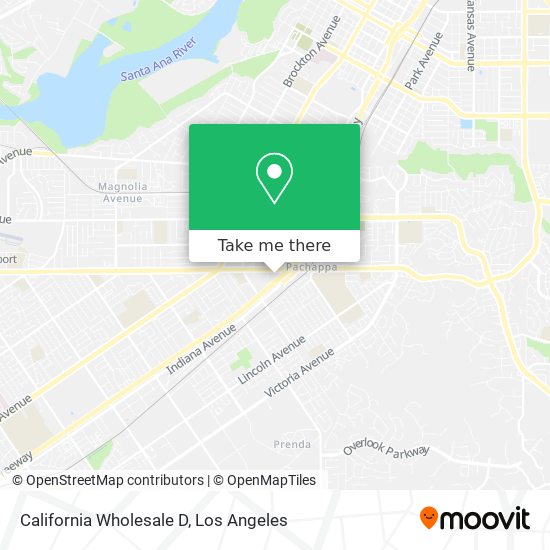 Mapa de California Wholesale D
