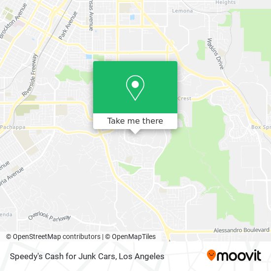 Speedy's Cash for Junk Cars map