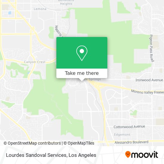 Lourdes Sandoval Services map