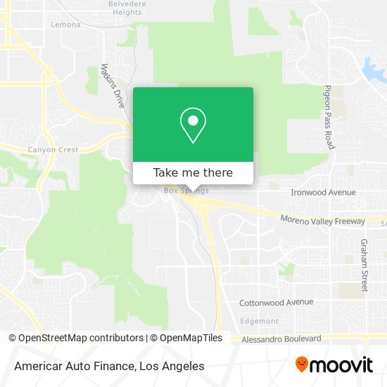 Americar Auto Finance map