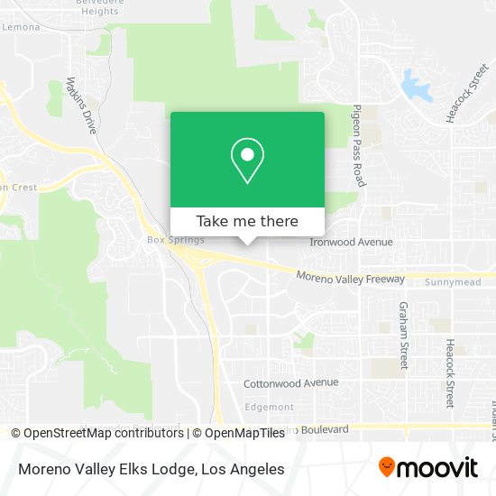 Mapa de Moreno Valley Elks Lodge