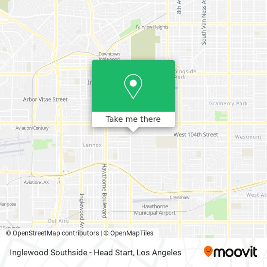 Inglewood Southside - Head Start map
