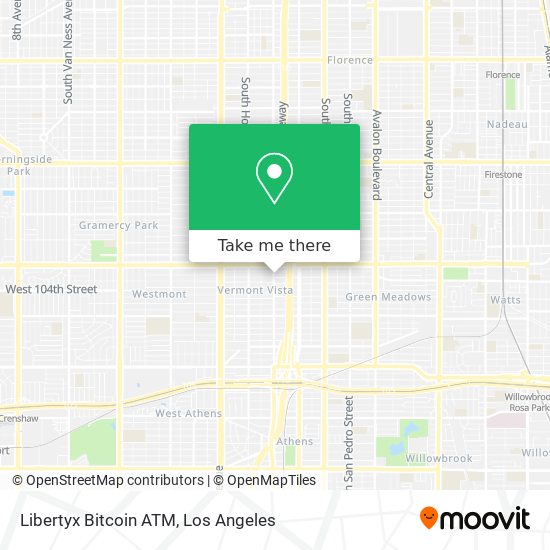 Mapa de Libertyx Bitcoin ATM