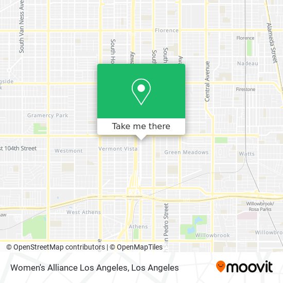 Mapa de Women's Alliance Los Angeles