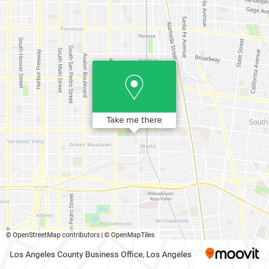 Mapa de Los Angeles County Business Office