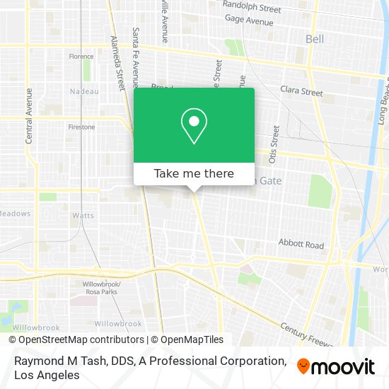 Mapa de Raymond M Tash, DDS, A Professional Corporation