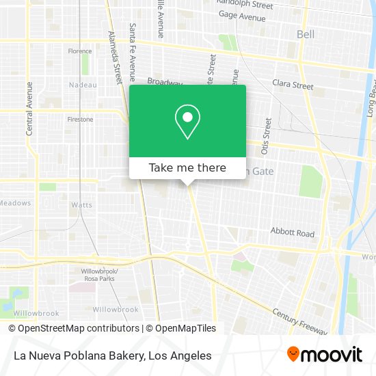La Nueva Poblana Bakery map