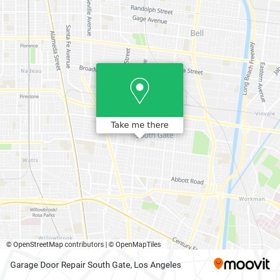 Garage Door Repair South Gate map