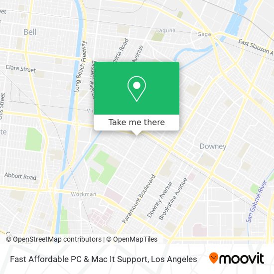 Fast Affordable PC & Mac It Support map