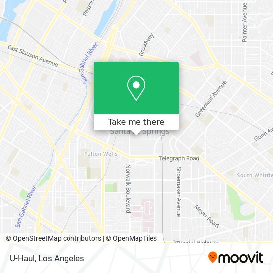 U-Haul map