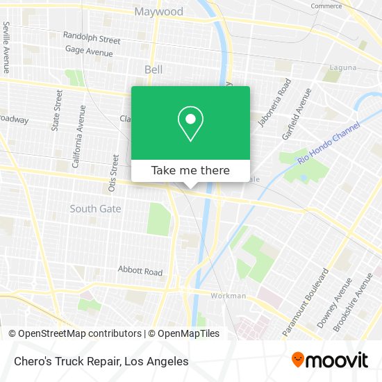 Chero's Truck Repair map