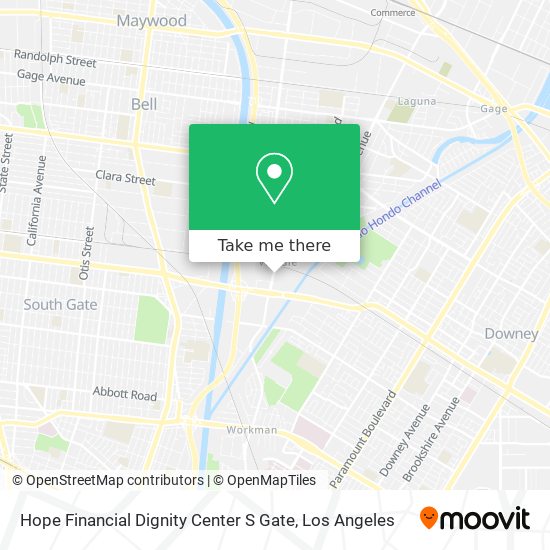 Mapa de Hope Financial Dignity Center S Gate