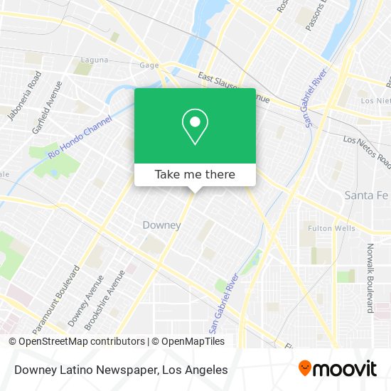 Downey Latino Newspaper map