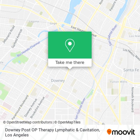 Mapa de Downey Post OP Therapy Lymphatic & Cavitation