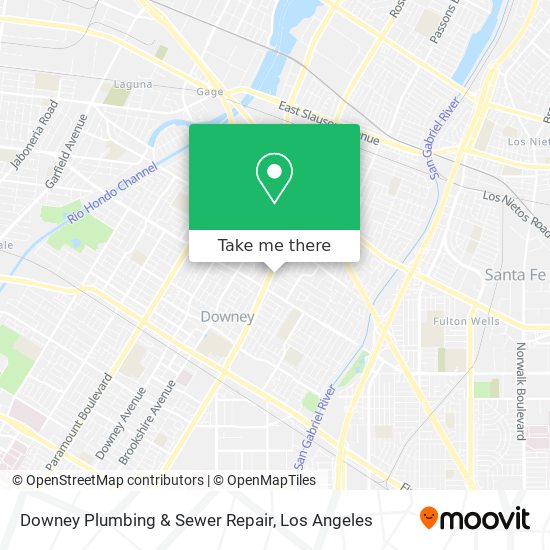 Mapa de Downey Plumbing & Sewer Repair