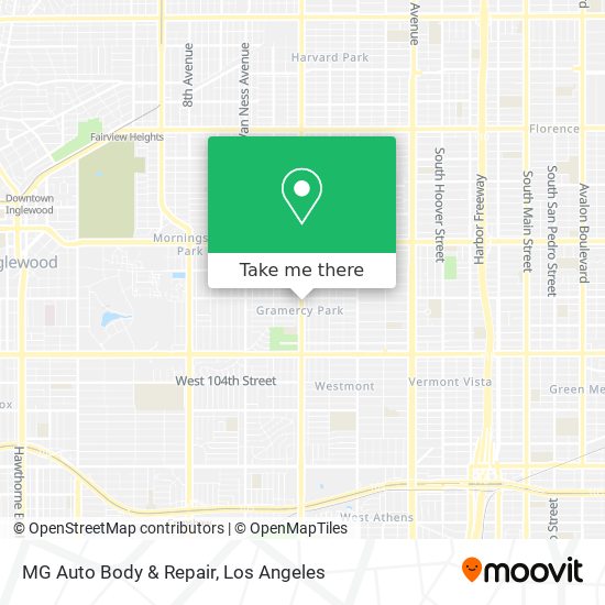 MG Auto Body & Repair map