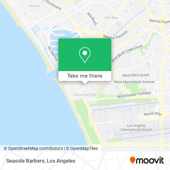 Seaside Barbers map