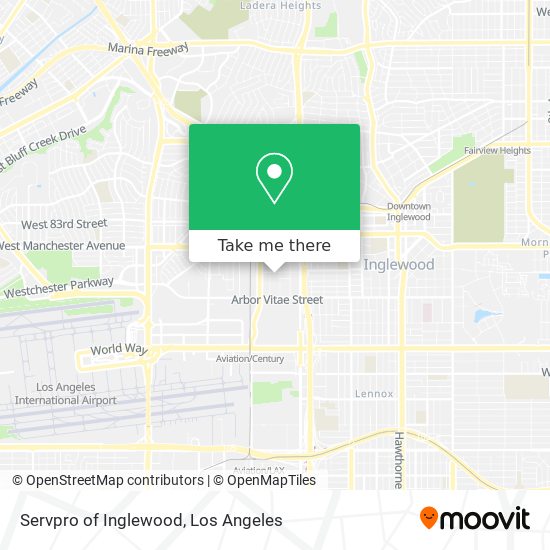 Mapa de Servpro of Inglewood