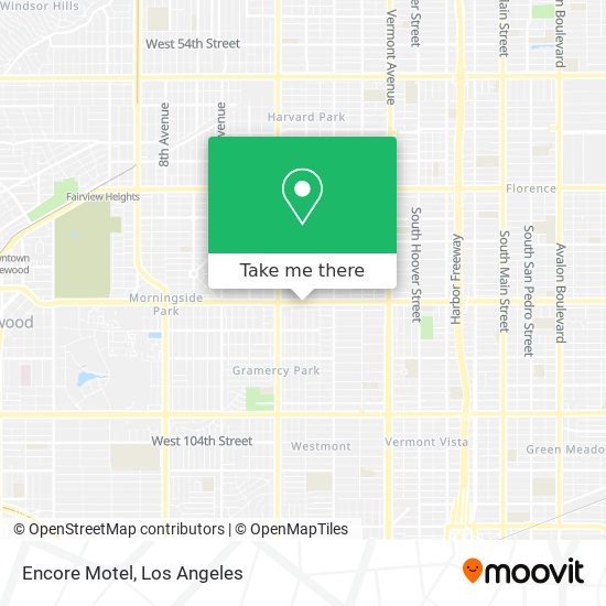 Encore Motel map