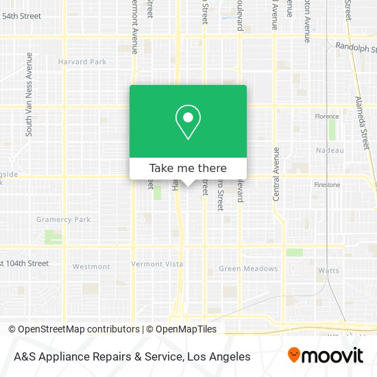 A&S Appliance Repairs & Service map