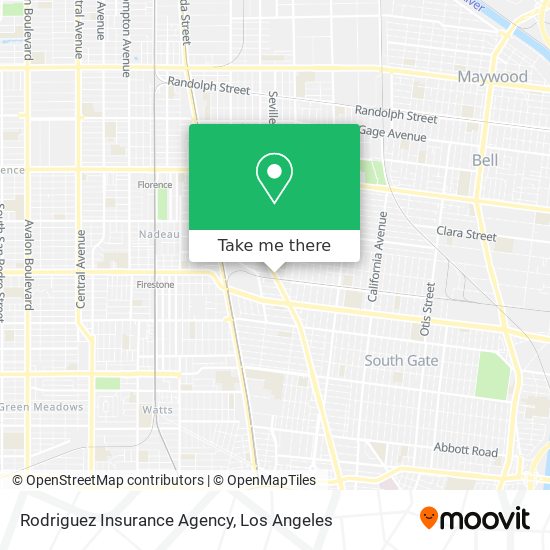 Mapa de Rodriguez Insurance Agency