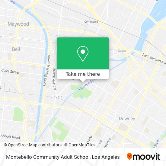 Montebello Community Adult School map