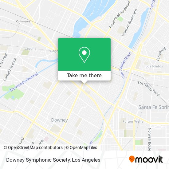 Mapa de Downey Symphonic Society