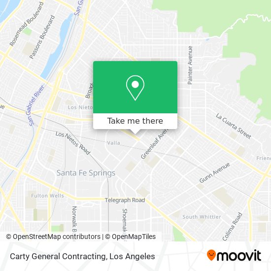 Mapa de Carty General Contracting
