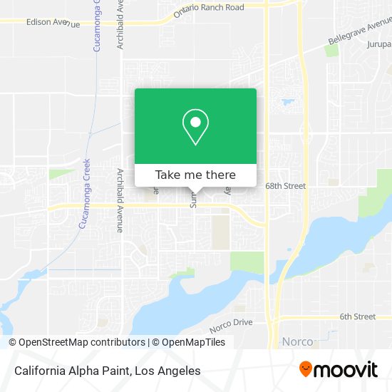 California Alpha Paint map