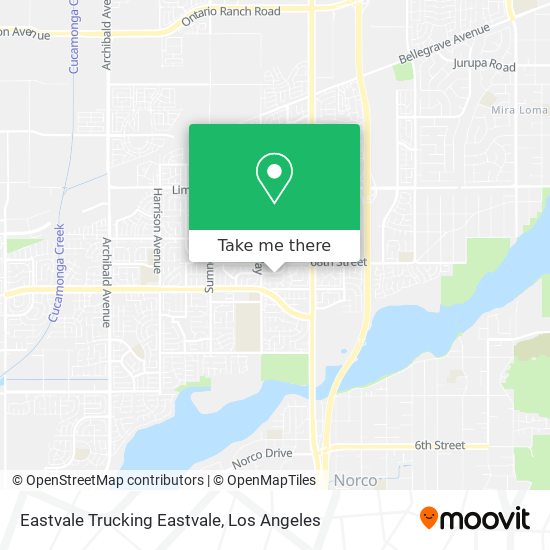 Eastvale Trucking Eastvale map