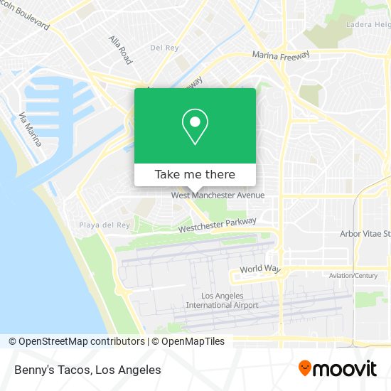 Benny's Tacos map