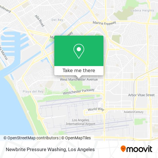 Newbrite Pressure Washing map