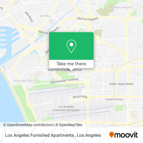 Los Angeles Furnished Apartments. map