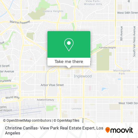 Mapa de Christine Canillas- View Park Real Estate Expert