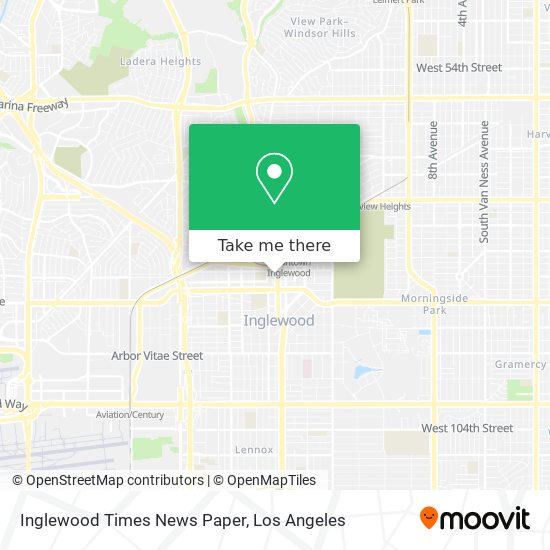 Inglewood Times News Paper map