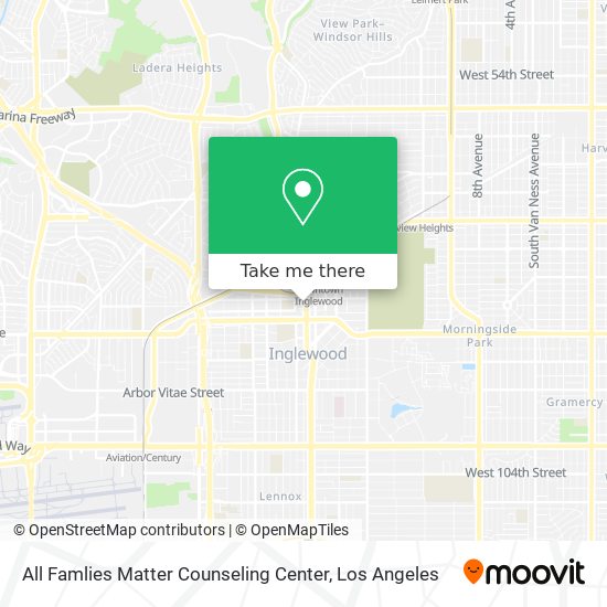 All Famlies Matter Counseling Center map